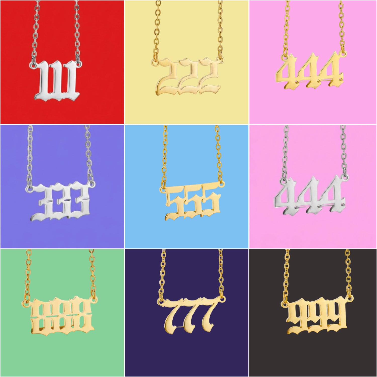 Angel Number Necklaces