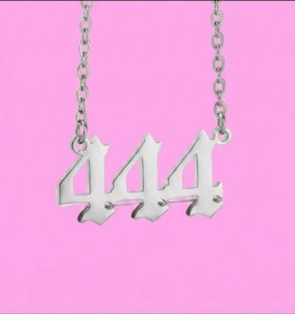 Angel Number Necklace: Silver
