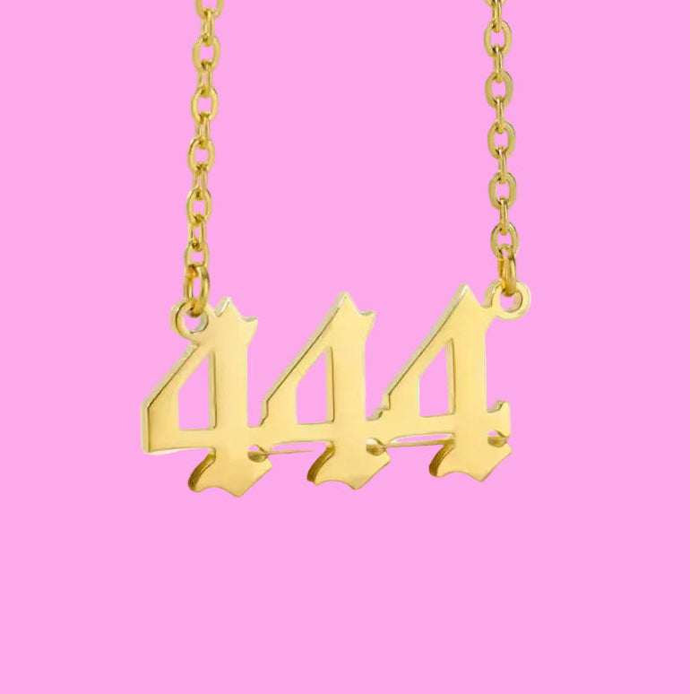 Angel Number Necklace: Gold
